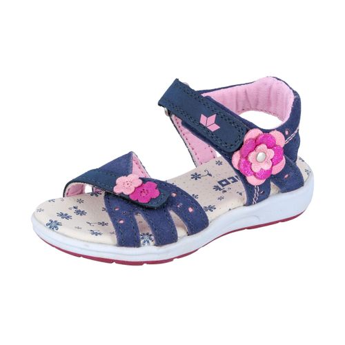 Sandale LICO "Sandale Cassandra V", Kinder, Gr. 27, blau, Leder, Schuhe Sandale