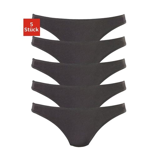 String H.I.S, Damen, Gr. 44/46, schwarz, Microfaser, Obermaterial: 95% Polyamid, 5% Elasthan, unifarben, körpernah, Unterhosen, aus weicher Microfaserqualität