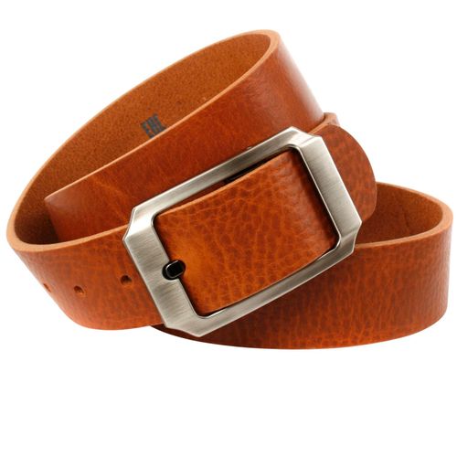 Ledergürtel ANTHONI CROWN, Damen, Gr. 115, braun (cognac), Leder, Basic,casual, Gürtel, Denim-Gürtel mit leichte Struktur