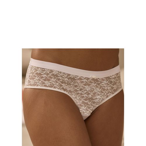 Stringpanty VIVANCE, Damen, Gr. 32/34, weiß, Spitze, Obermaterial: 86% Polyamid, 14% Elasthan, Unterhosen, aus zarter Spitze in blumiger Optik mit hübschem Zierdetail, Dessous