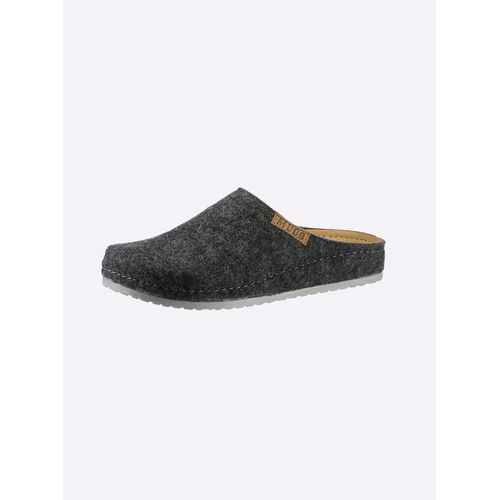 Hausschuh MUBB, Damen, Gr. 38, grau (anthrazit), Wolle, sportlich, Schuhe