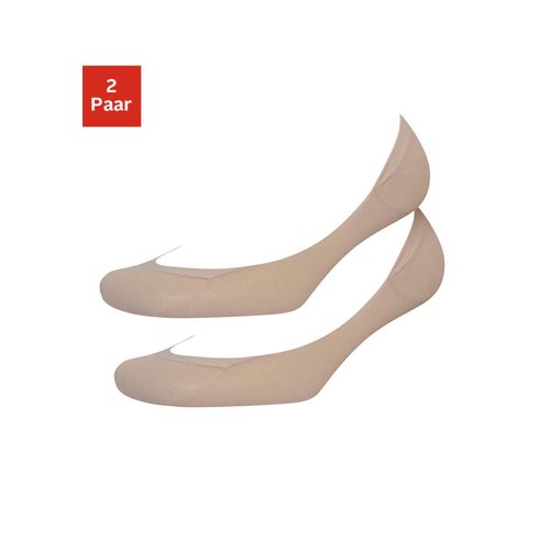 Füßlinge VIVANCE, Damen, Gr. 35-38, beige (natur), Polyamid, unifarben, Socken, mit Ballenpolster