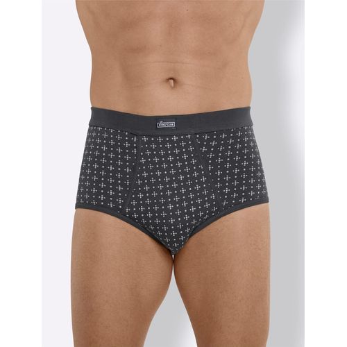 Slip KINGS CLUB, Herren, Gr. 7, grau (anthrazit, bedruckt), 100% Baumwolle, Unterhosen