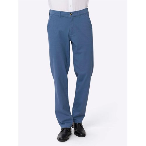 Anzughose CLASSIC, Herren, Gr. 29, Unterbauchgrößen, blau (jeansblau), 98% Baumwolle, 2% Elasthan, unifarben, lang, Hosen