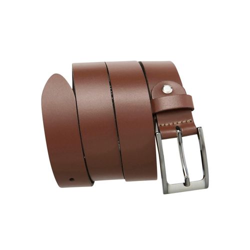 Ledergürtel BERND GÖTZ, Damen, Gr. 120, braun (cognac), Leder, unifarben, casual,Basic,modisch,klassisch, Gürtel, mit aufwendiger Schraubmontage