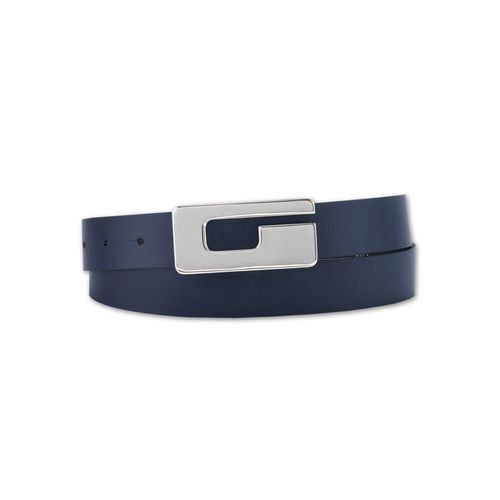Koppelgürtel BERND GÖTZ, Damen, Gr. 110, blau (marine), Leder, unifarben, Gürtel, mit Gürtelschließe im G-Look