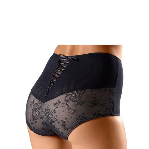 Panty-Ouvert PETITE FLEUR GOLD, Damen, Gr. 40/42, schwarz, Spitze, Netz, Obermaterial: 90% Polyamid, 10% Elasthan, figurbetont, Unterhosen, mit extravaganter Schnürung hinten