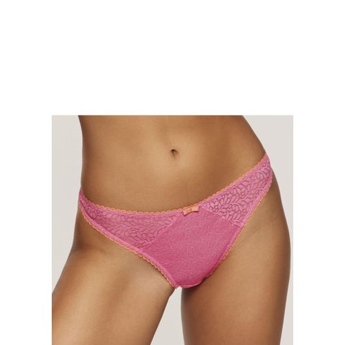 String NUANCE, Damen, Gr. 44/46, bunt (pink, pfirsich), Spitze, Obermaterial: 91% Polyamid, 9% Elasthan, Unterhosen, aus edler, leicht transparenter Spitze