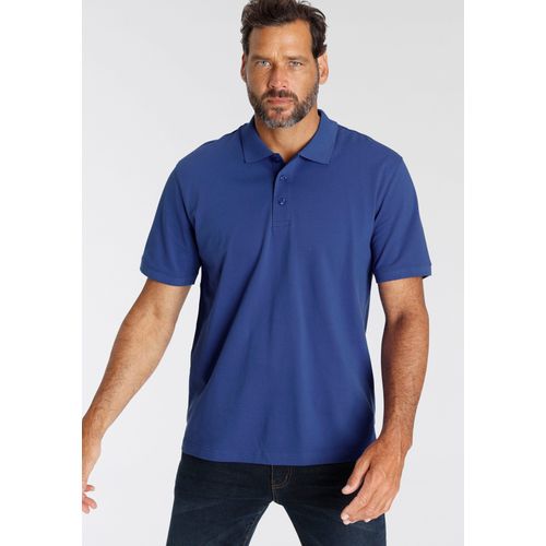 Poloshirt MAN'S WORLD, Herren, Gr. 44/46 (S), blau (royalblau), Piquu00e9, Obermaterial: 100% Baumwolle, unifarben, Basic, regular fit, Rundhals, Kurzarm Flachstrickbündchen, Shirts, Kurzarm, lockere Passform, unifarben, Topseller