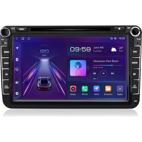8’‘ Android13 Autoradio Für VW golf 5 6 Touran Polo Passat Seat Jetta CarPlay GPS Navi WIFI 2+32G Für VW golf 5 6 CD DVD player