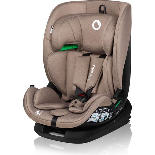 Lionelo Autokindersitz Lavender i-Size ab 1 Jahr bis 12 Jahren, ab 9 kg bis 36 kg ISOFIX Breiter Einstellber - Beige