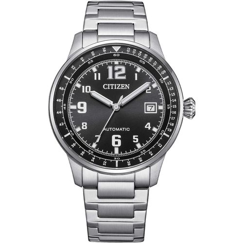 Mechanishe Citizen Silber Mit Schraube Kollektion Meccanico Aviator - mann
