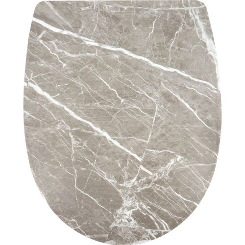WC-Sitz ADOB, weiß (marmor, weiß), B:36cm L:45,5cm, Thermoplast, WC-Sitze