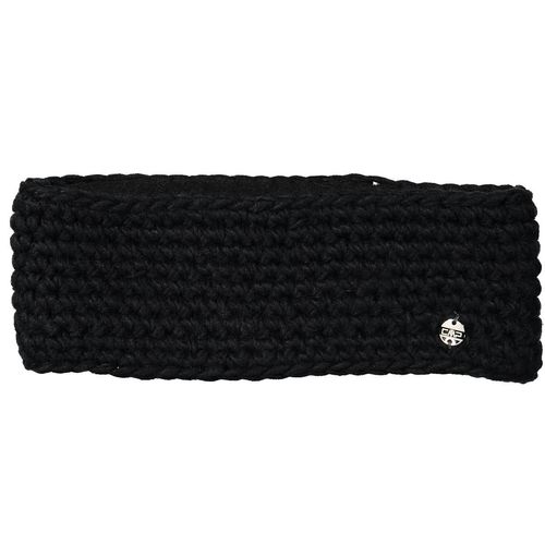 Stirnband CMP, Damen, schwarz (nero), Strick, Microfaser, sportlich, Mützen, mit Metall-Label