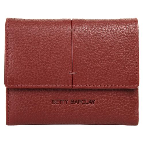 Geldbörse BETTY BARCLAY, rot, Leder, unifarben, klassisch, Kleinlederwaren, echt Leder
