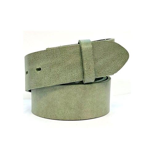 Gürtelriemen, Damen, Gr. 115, grün, Leder, RETTUNGSRING BY SHOWROOM 019, unifarben, modisch, Gürtel