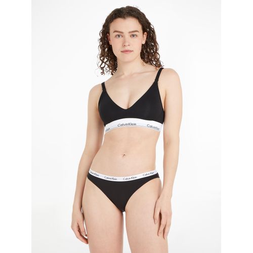 Still-BH, Damen, Gr. S, N-Gr, schwarz, Obermaterial: 53% Baumwolle, 35% Modal, 12% Elasthan, CALVIN KLEIN UNDERWEAR, modisch, BHs Bustier BH Still-BH, mit Logo Unterbrustband