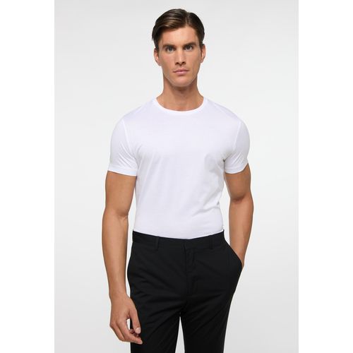 T-Shirt ETERNA, Herren, Gr. XL, weiß, 70% Baumwolle, 30% Lyocell, casual, lässig geschnitten, Kurzarm, Shirts