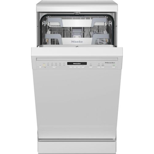 MIELE Standgeschirrspüler "G 5740 SC SL", C (A-G), silber (weiß), B:44,8cm H:84,5cm T:60cm, Geschirrspüler