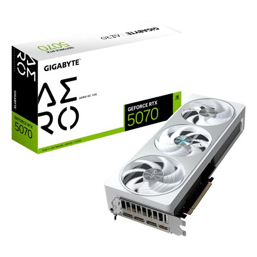 GIGABYTE Grafikkarte "GeForce RTX 5070 AERO OC 12G Grafikkarte - 12GB GDDR7, 192 Bit, PCI-E", eh13, Grafikkarten