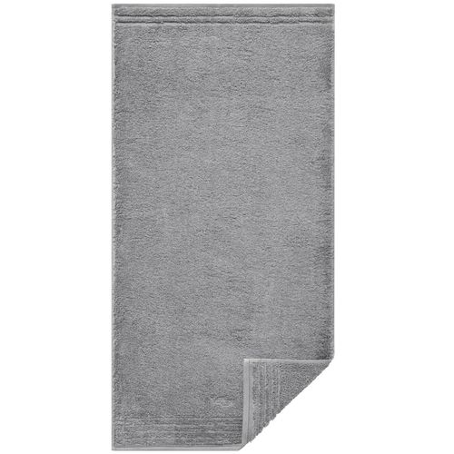 Handtuch VOSSEN Gr. 1, grau (hellgrau), B:50cm L:100cm, Walkfrottee, 100% Baumwolle, Handtücher (Packung)