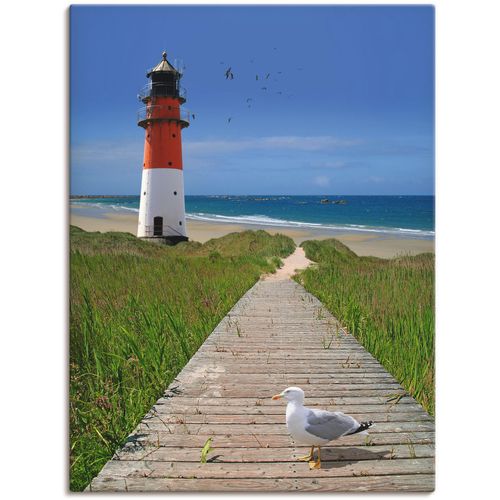 Wandbild ARTLAND "Der Weg zum Meer", blau (farbe bild(er): blau), B:60cm H:80cm T:1,8cm, Canvas, Leinwand, Bilder, als Leinwandbild, Poster in verschied. Größen