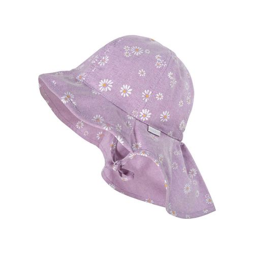 Sonnenhut MAXIMO, Baby, Gr. 47, lila, Baumwolle, gemustert, casual,klassisch,modisch, Hüte, allover mit Blümchenprint- Mini Girl Flapper