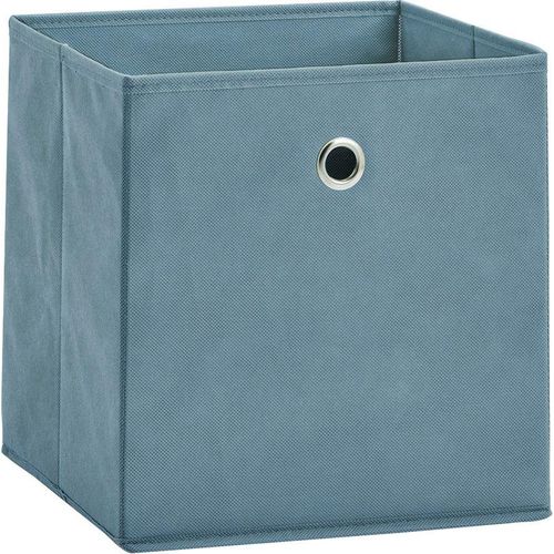 Aufbewahrungsbox ZELLER PRESENT, blau, B:28cm H:28cm T:28cm, Vlies, Aufbewahrungsboxen, faltbar und schnell verstaut