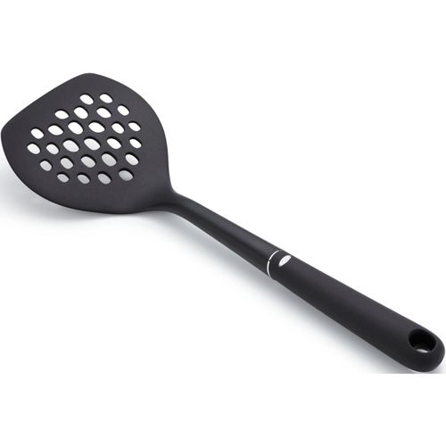 Pfannenwender OXO GOOD GRIPS, schwarz, B:12cm, Kunststoff, Küchenpaletten, rund, aus Nylon