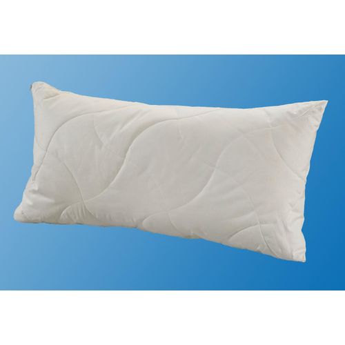 Naturfaserkopfkissen FAN "TENCEL/Leinen", beige (creme), B:40cm L:80cm, Bezug: 50% Leinen, 50% Lyocell. Füllung: 100% Polyester, Kopfkissen, natürlich, kühlendes Schlafklima
