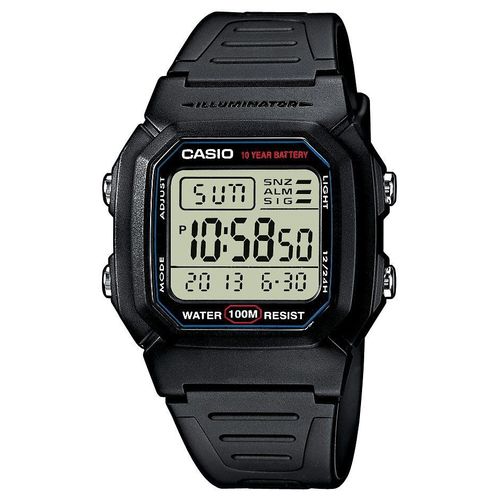Chronograph, schwarz (grau, schwarz), CASIO TIMELESS COLLECTION, Armbanduhren, Herren, Quarzuhr, Armbanduhr, Herrenuhr, Digitaluhr, Kalender, Stoppfunktion