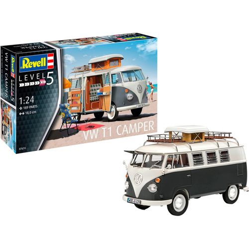 Modellbausatz REVELL "VW T1 Camper", bunt, Modellbausätze, KinderB:7,7cm H:9,9cm L:18cm, Made in Europe, B:7,7cm H:9,9cm L:18cm