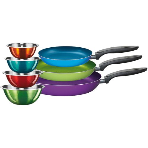 Pfannen-Set KING, bunt, Ø:28cm, Pfannen, Induktion, Keramikbeschichtung