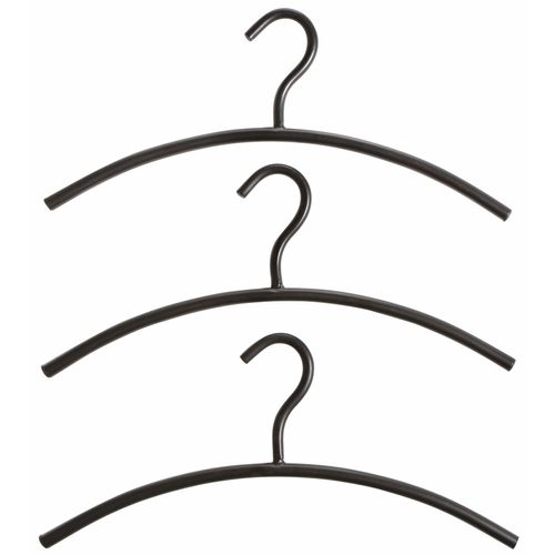 Kleiderbügel, schwarz, B:42cm H:18cm, Metall, HOFMANN LIVING AND MORE, Kleiderbügel