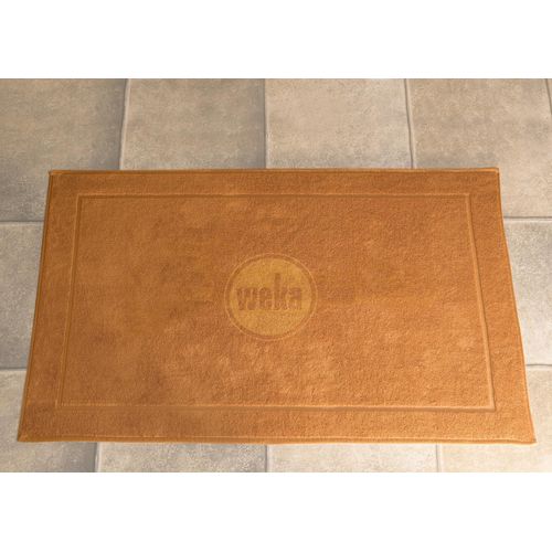Badematte WEKA, beige, H:50mm, Baumwolle, Badematten, BxL: 60x90 cm