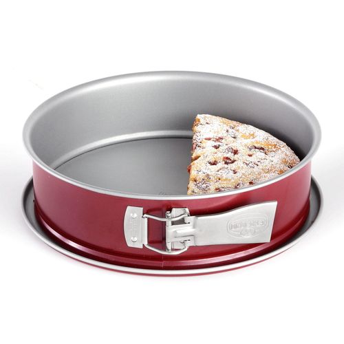 Springform DR. OETKER, bunt (rot, silberfarben), Ø:26cm, Stahlblech, Küchenformen, antihaftbeschichtet, Ø 26 cm