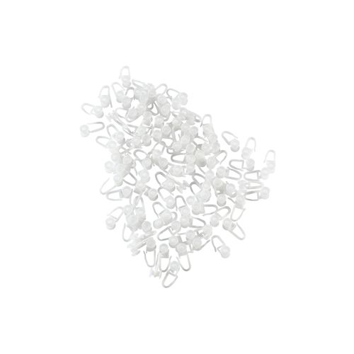 Gardinenröllchen GARESA "Rollring für U-Profil", weiß, 100 St., Kunststoff, Gardinenbefestigungen