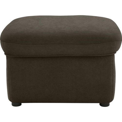 Hocker DOMO COLLECTION "Faenza", grau (grau, braun), B:60cm H:41cm T:60cm, 100% Polyester, Hocker, Polsterhocker, DOMO collection Hocker, in großer Farbvielfalt