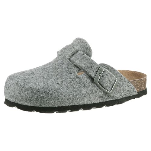 Hausschuh KIDSWORLD, Kinder, Gr. 27, grau (hellgrau), Filz, casual, Schuhe, Clog, Pantoffel, Homeslipper mit vorgeformtem Fußbett