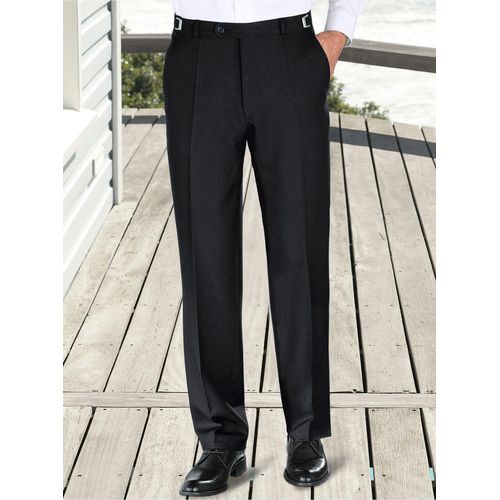 Anzughose CLASSIC, Herren, Gr. 31, Unterbauchgrößen, schwarz, 100% Polyester, unifarben, lang, Hosen