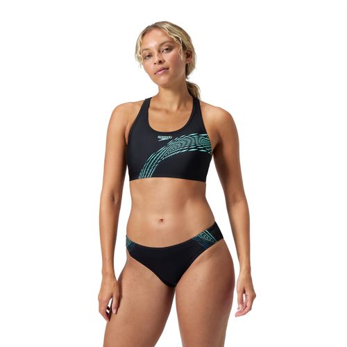 Bustier-Bikini SPEEDO, Damen, Gr. 34, N-Gr, blau, Obermaterial: 80% Nylon, 20% Elasthan, sportlich, Bikini-Sets