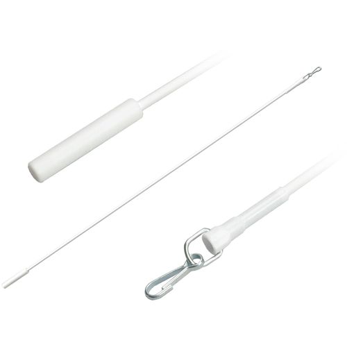 Schleuderstab LIEDECO Gr. 3, weiß, L:125cm, Schleuderstäbe, für Seitenschals, Gardinen