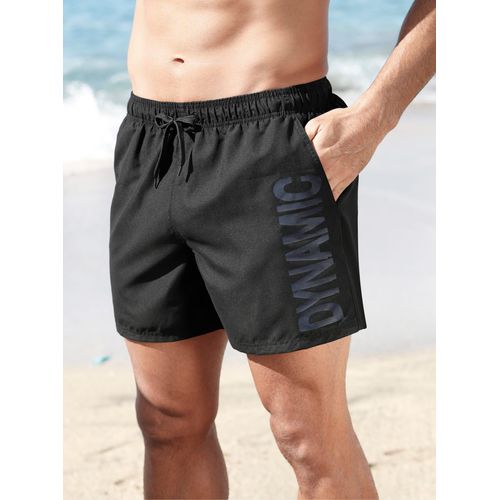 Badeshorts FEEL GOOD, Herren, Gr. 8, Normalgrößen, schwarz, Polyester, Badehosen