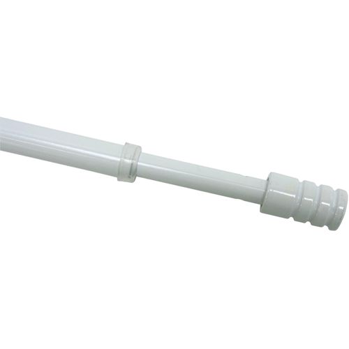 Vitragenstange GARDINIA Gr. 2, weiß, Ø:10mm, Gardinenstangen, Serie Vitragestange Zylinder Ø 10 mm
