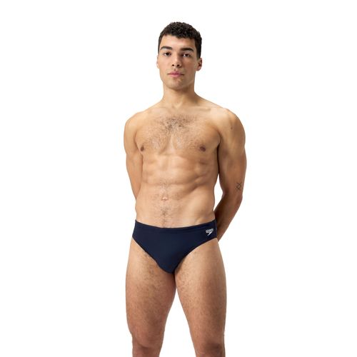 Badehose SPEEDO, Herren, Gr. 3 (XS), N-Gr, blau (navy), Microfaser, Polyester, unifarben, sportlich, Badehosen, mit gesticktem Markenlogo