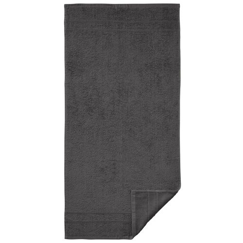 Handtuch WÄSCHEPUR Gr. 4, grau (anthrazit), B:16cm L:22cm, 100% Baumwolle, Handtücher (Packung)