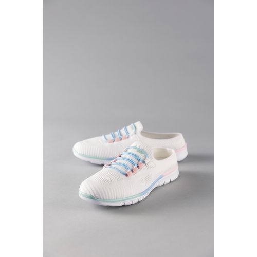 Clog ANISTON SHOES, Damen, Gr. 39, weiß (weiß kombiniert), Textil, modisch, Schuhe, Freizeitschuh, Barfußschuh, Slip-on Sneaker - NEUE KOLLEKTION