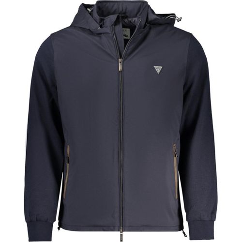 Guess Jeans Blaue Softshelljacke mit Logo – L