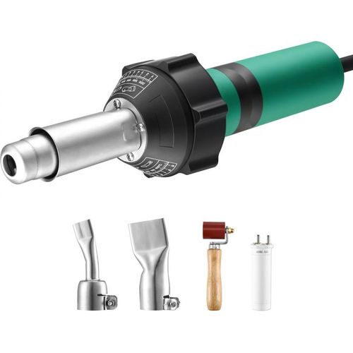 Kunststoff-Schweißgerät und Heißluftpistole 1600W - PVC/PE/PP/PVDF - Inklusive 4 Zubehörteilen