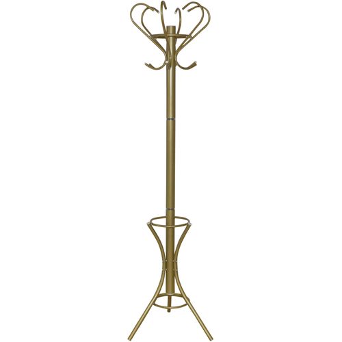 Kleiderständer, gold (goldfarben), H:178cm T:47cm Ø:47cm, Metall, HOFMANN LIVING AND MORE, Garderobenständer, Garderobenständer